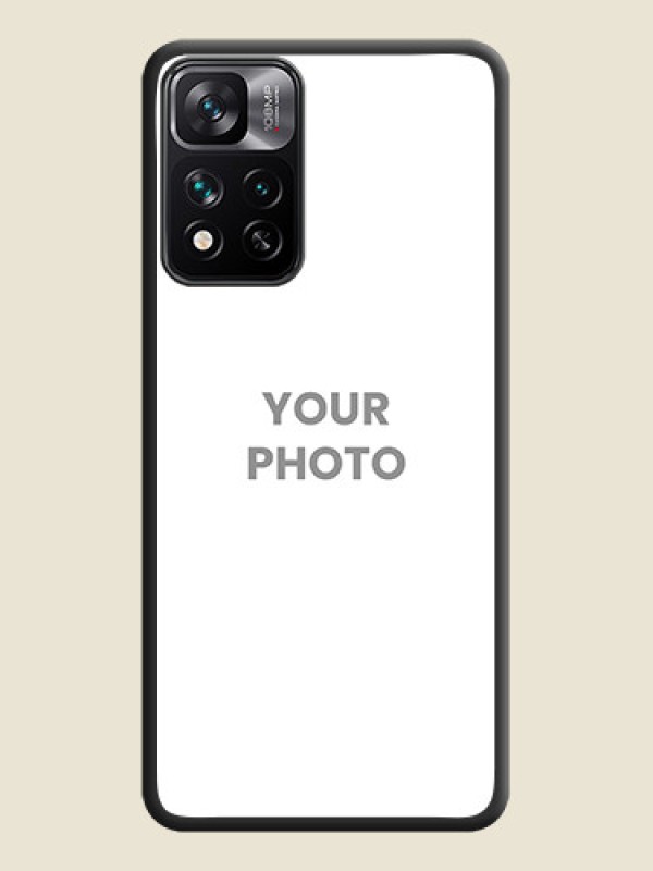 Custom Full Single Pic Upload On Space Black Personalized Soft Matte Phone Covers -Xiaomi 11I 5G - alternate view