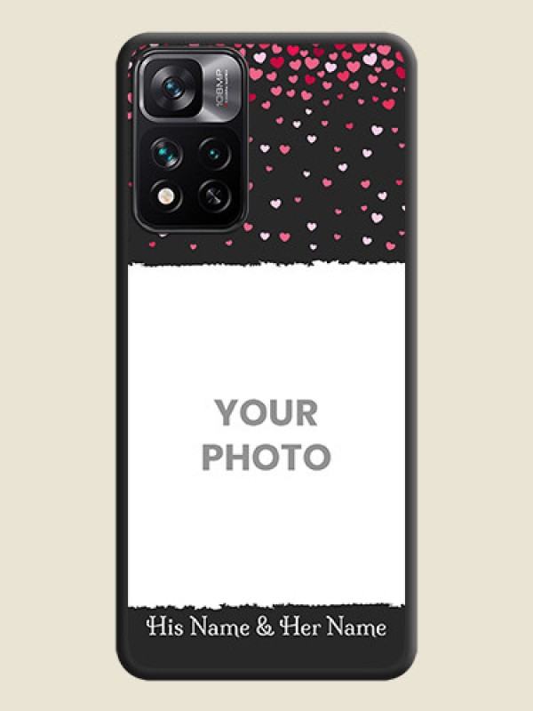 Custom Fall in Love with Your Partner  on Photo on Space Black Soft Matte Phone Cover - Xiaomi 11i Hypercharge 5G - alternate view