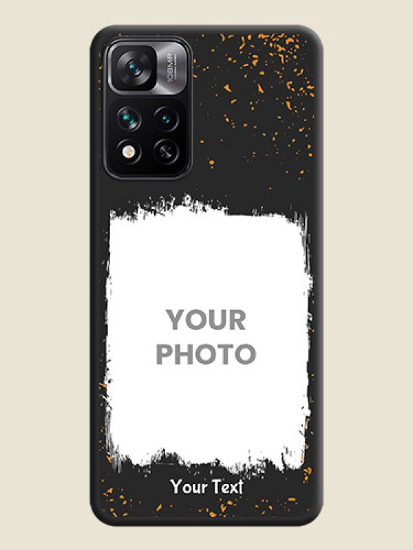 Custom Spray Free Design on Photo on Space Black Soft Matte Phone Cover - Xiaomi 11i Hypercharge 5G - alternate view