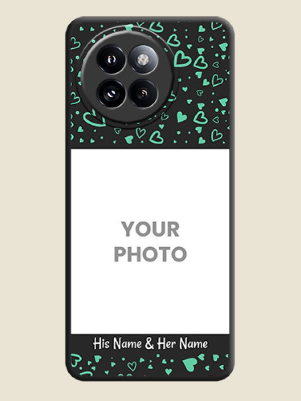 Custom Sea Green Indefinite Love Pattern on Photo On Space Black Custom Soft Matte Mobile Back Cover - Xiaomi 14 Civi - alternate view
