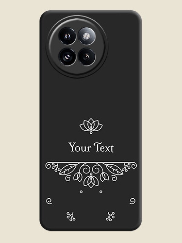Custom Lotus Garden Custom Text On Space Black Custom Soft Matte Mobile Back Cover - Xiaomi 14 Civi - alternate view