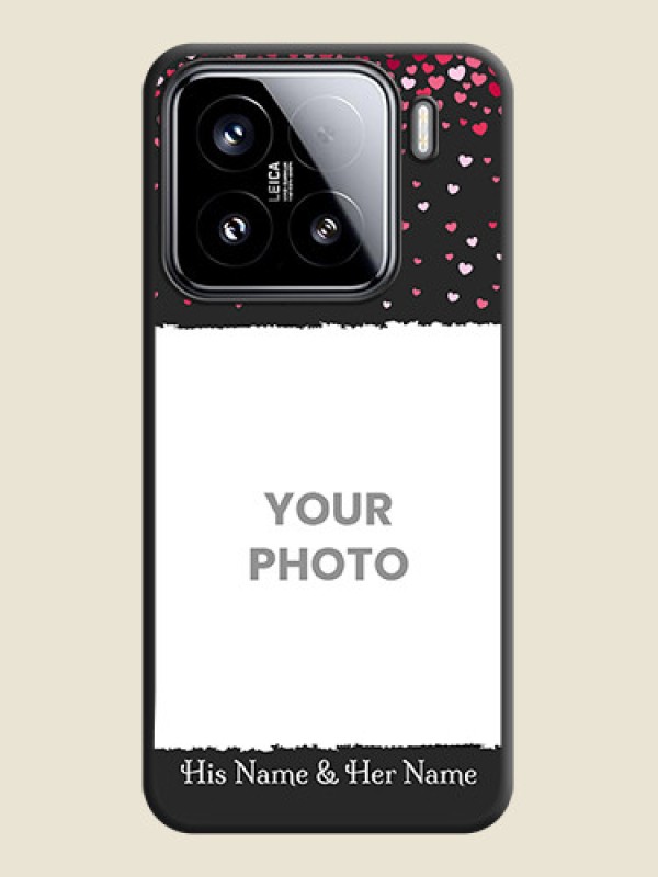 Custom Fall in Love with Your Partner on Photo On Space Black Custom Soft Matte Mobile Back Cover - Xiaomi 15 5G - alternate view