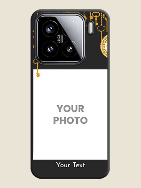 Custom Decorative Design with Text On Space Black Custom Soft Matte Mobile Back Cover - Xiaomi 15 5G - alternate view