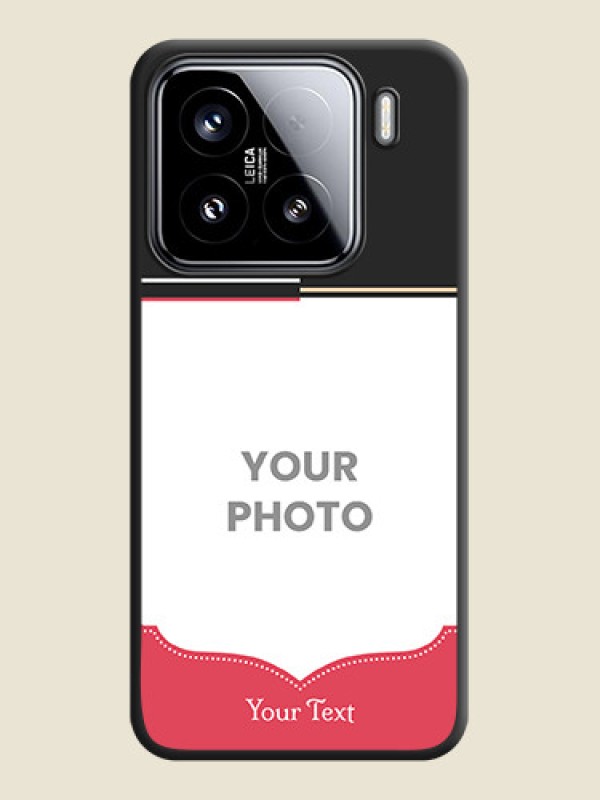 Custom Classic Plain Design with Name On Space Black Custom Soft Matte Mobile Back Cover - Xiaomi 15 5G - alternate view