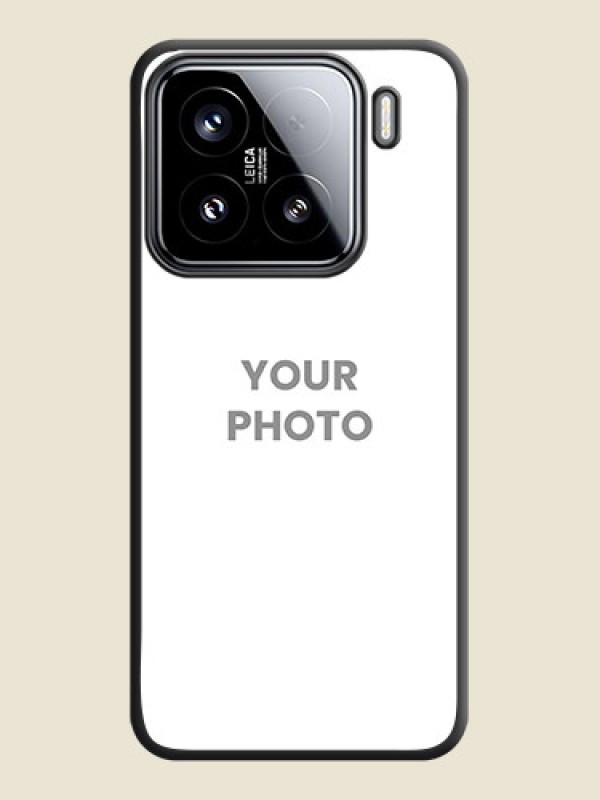 Custom Full Single Pic Upload On Space Black Custom Soft Matte Mobile Back Cover - Xiaomi 15 5G - alternate view