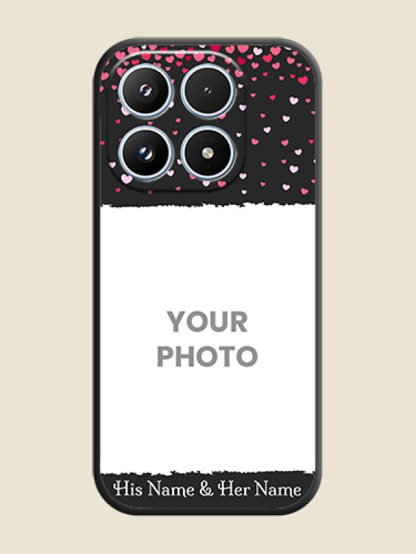 Custom Fall in Love with Your Partner on Photo On Space Black Custom Soft Matte Mobile Back Cover - Xiaomi 17 5G - alternate view