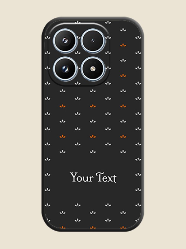 Custom Simple Pattern With Custom Text On Space Black Custom Soft Matte Mobile Back Cover - Xiaomi 17 5G - alternate view