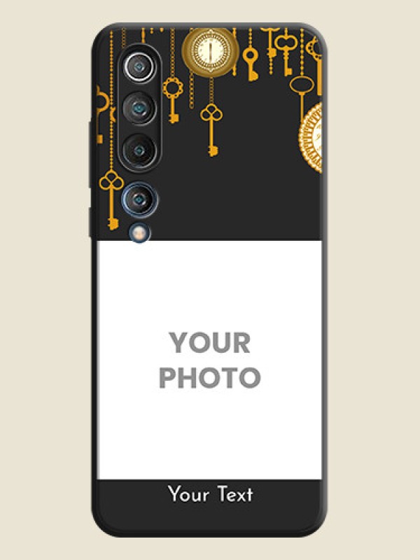 Custom Decorative Design with Text on Space Black Custom Soft Matte Back Cover - Mi 10 5G - alternate view