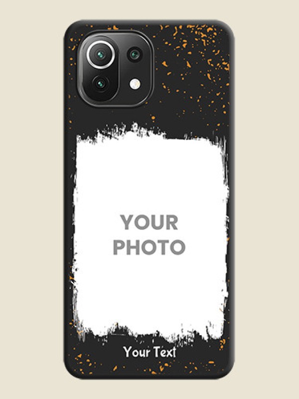 Custom Spray Free Design on Photo on Space Black Soft Matte Phone Cover - Mi 11 Lite NE 5G - alternate view