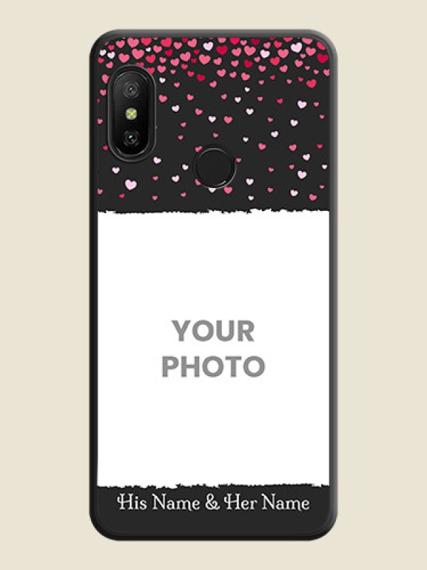 Custom Fall in Love with Your Partner  on Photo on Space Black Soft Matte Phone Cover - Mi A2 Lite - alternate view
