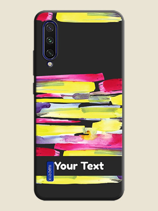 Custom Brush Coloured on Space Black Personalized Soft Matte Phone Covers - Mi A3 - alternate view