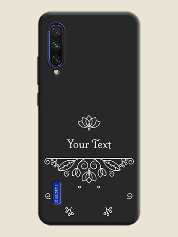Custom Lotus Garden Custom Text On Space Black Personalized Soft Matte Phone Covers -Xiaomi Mi A3 - alternate view