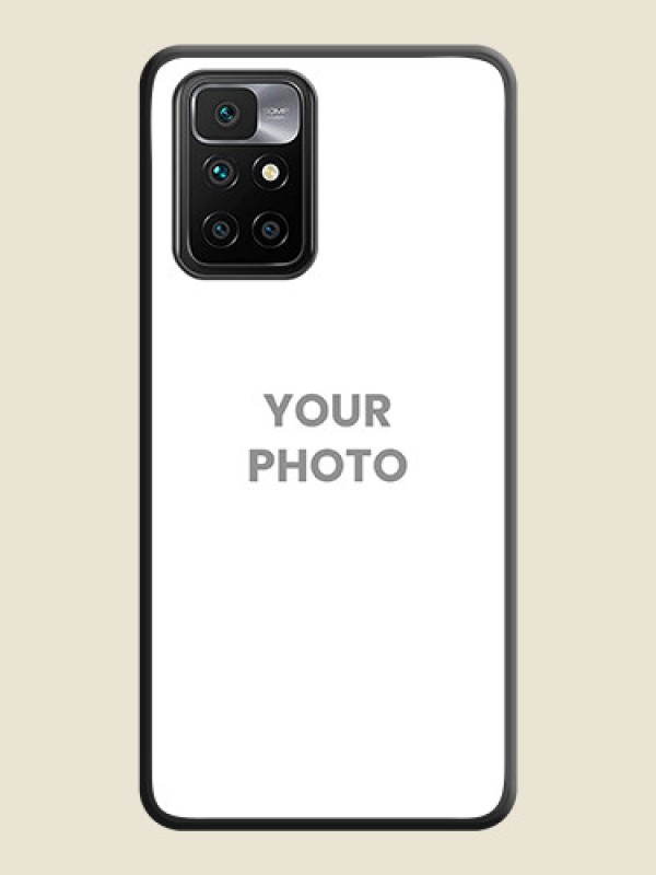Custom Full Single Pic Upload On Space Black Personalized Soft Matte Phone Covers -Xiaomi Redmi 10 Prime 2022 - alternate view