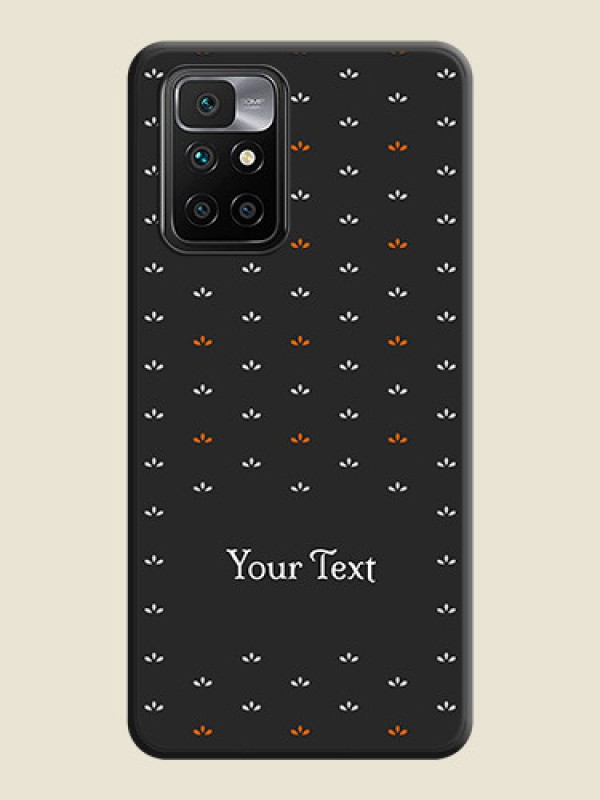 Custom Simple Pattern With Custom Text On Space Black Personalized Soft Matte Phone Covers -Xiaomi Redmi 10 Prime 2022 - alternate view