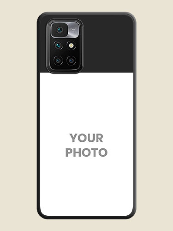 Custom Image Upload With Space Black Color On Custom Soft Matte Mobile Back Cover - Xiaomi Redmi 10 Prime 2022 - alternate view