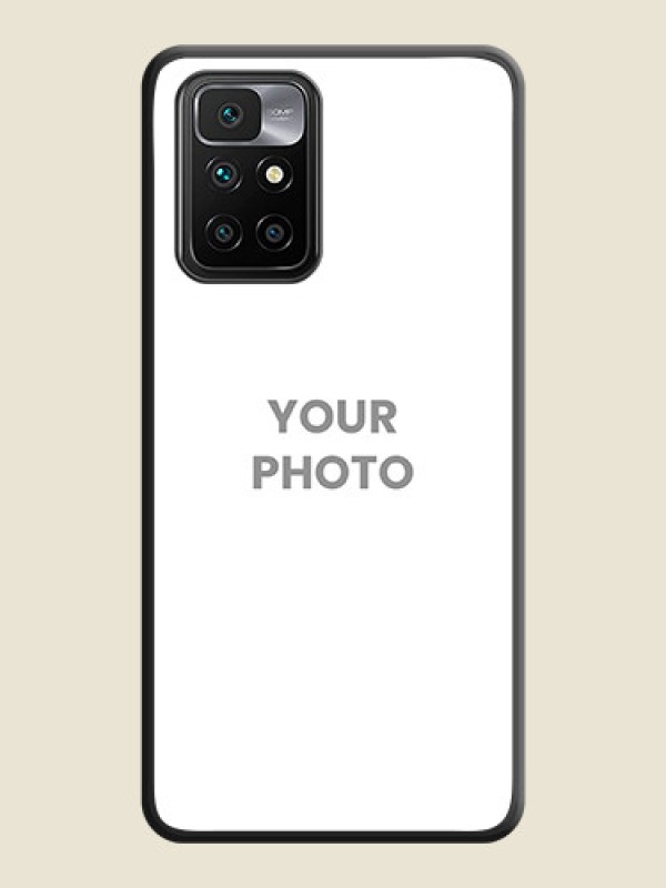 Custom Full Single Pic Upload On Space Black Personalized Soft Matte Phone Covers -Xiaomi Redmi 10 Prime - alternate view