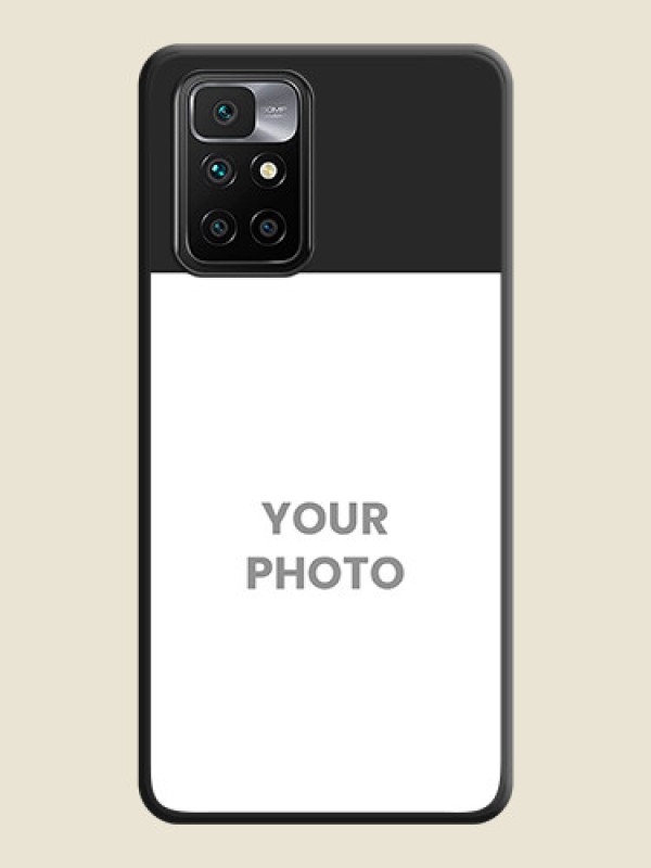 Custom Image Upload With Space Black Color On Custom Soft Matte Mobile Back Cover - Xiaomi Redmi 10 Prime - alternate view