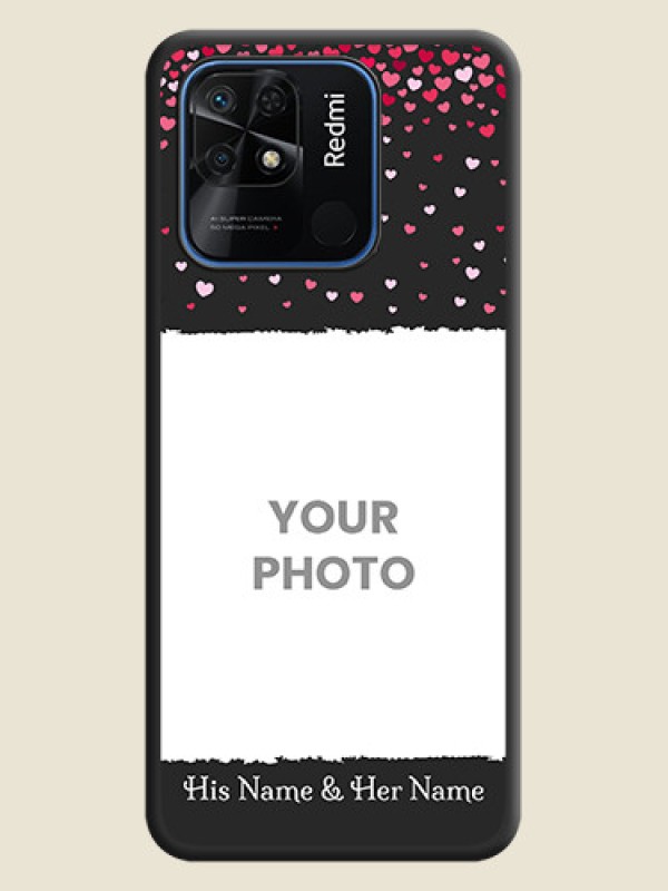 Custom Fall in Love with Your Partner  on Photo on Space Black Soft Matte Phone Cover - Redmi 10 - alternate view