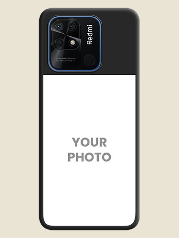 Custom Image Upload With Space Black Color On Custom Soft Matte Mobile Back Cover - Xiaomi Redmi 10 - alternate view