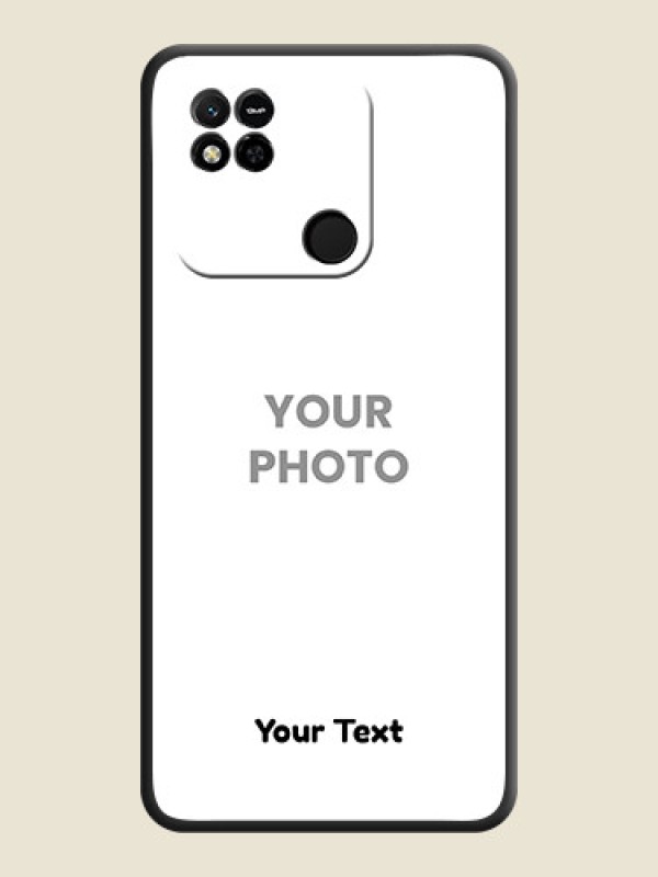 Custom Full Single Pic Upload With Text On Space Black Personalized Soft Matte Phone Covers -Xiaomi Redmi 10A Sport - alternate view