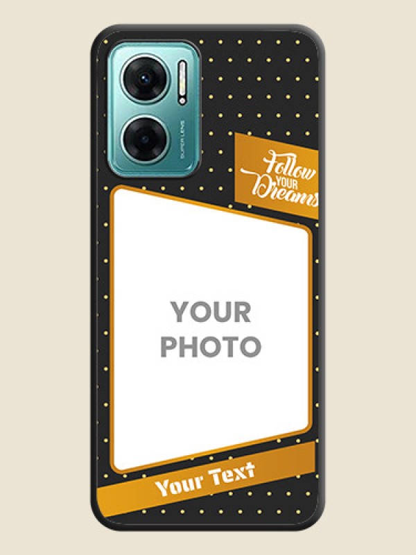 Custom Follow Your Dreams with White Dots on Space Black Custom Soft Matte Phone Cases - Xiaomi Redmi 11 Prime 5G - alternate view