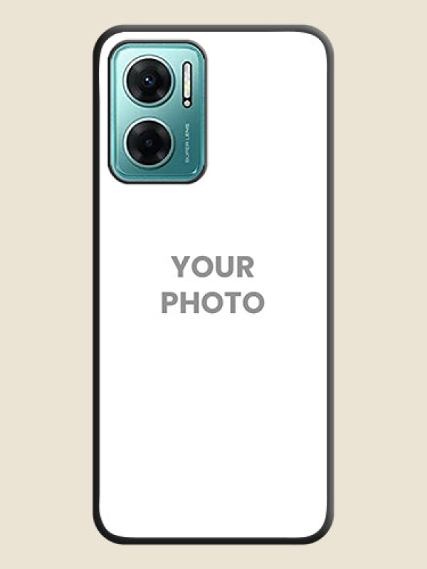 Custom Full Single Pic Upload On Space Black Personalized Soft Matte Phone Covers -Xiaomi Redmi 11 Prime 5G - alternate view
