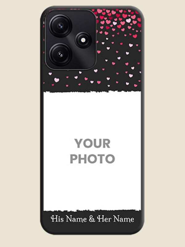 Custom Fall in Love with Your Partner - Photo on Space Black Soft Matte Phone Cover - Redmi 12 5G - alternate view