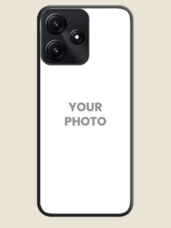 Custom Full Single Pic Upload On Space Black Personalized Soft Matte Phone Covers - Redmi 12 5G - alternate view