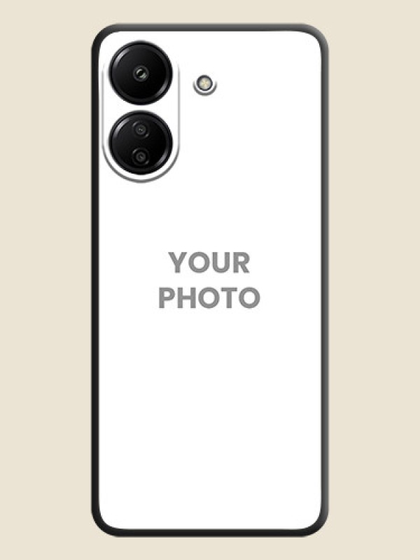 Custom Full Single Pic Upload On Space Black Custom Soft Matte Mobile Back Cover - Redmi 13C 4G - alternate view