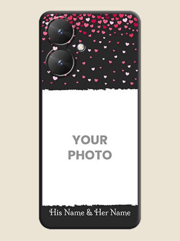 Custom Fall in Love with Your Partner on Photo On Space Black Custom Soft Matte Mobile Back Cover - Redmi 13C 5G - alternate view