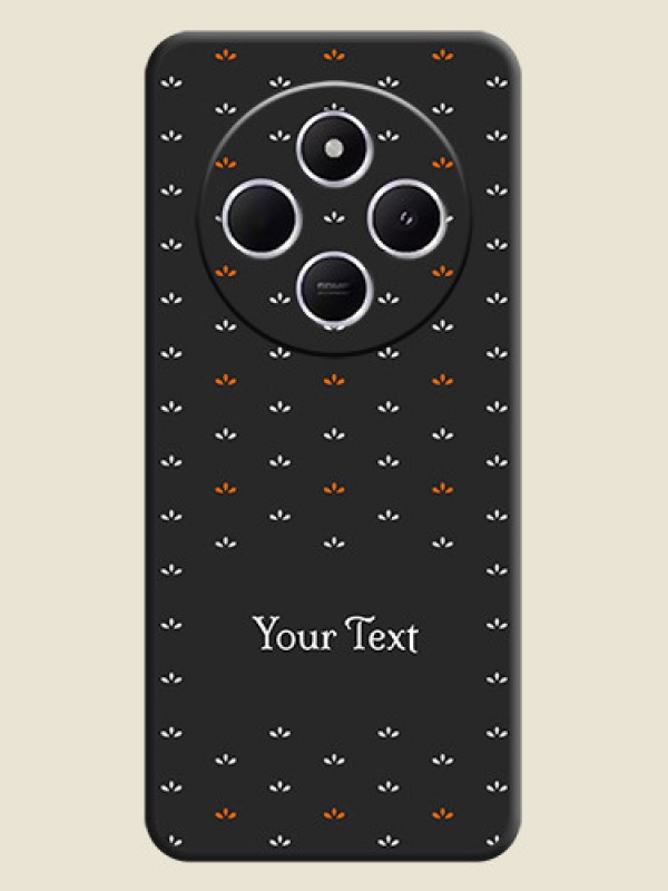 Custom Simple Pattern With Custom Text On Space Black Custom Soft Matte Mobile Back Cover - Redmi 14c 5G - alternate view