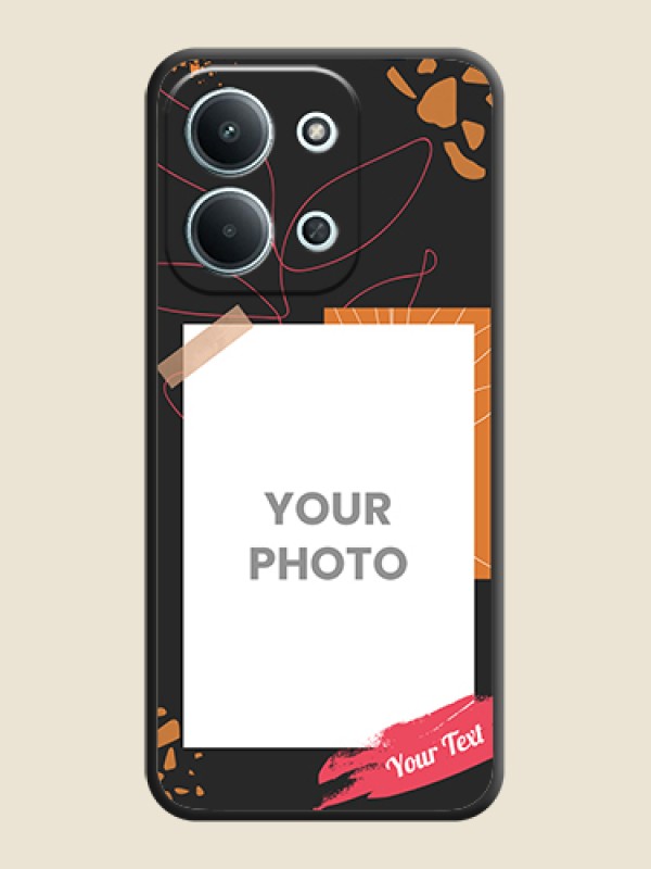 Custom Orange Photo Frame On Space Black Custom Soft Matte Mobile Back Cover - Xiaomi Redmi 15C 5G - alternate view