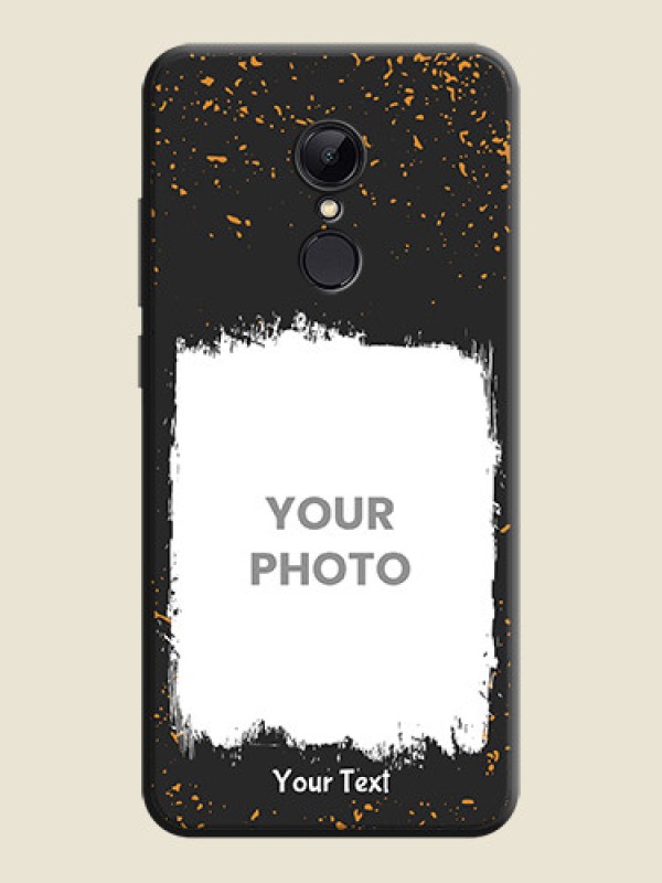 Custom Spray Free Design - Photo on Space Black Soft Matte Phone Cover - Redmi 5 - alternate view