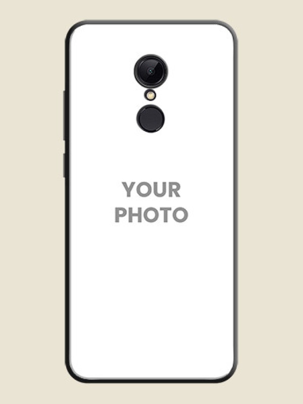 Custom Full Single Pic Upload On Space Black Personalized Soft Matte Phone Covers -Xiaomi Redmi 5 - alternate view
