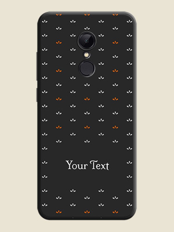 Custom Simple Pattern With Custom Text On Space Black Personalized Soft Matte Phone Covers -Xiaomi Redmi 5 - alternate view