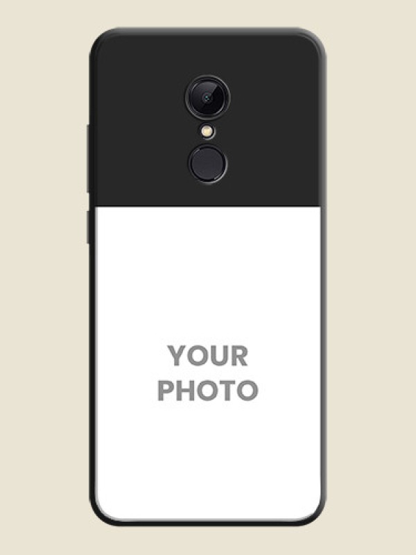 Custom Image Upload With Space Black Color On Custom Soft Matte Mobile Back Cover - Xiaomi Redmi 5 - alternate view
