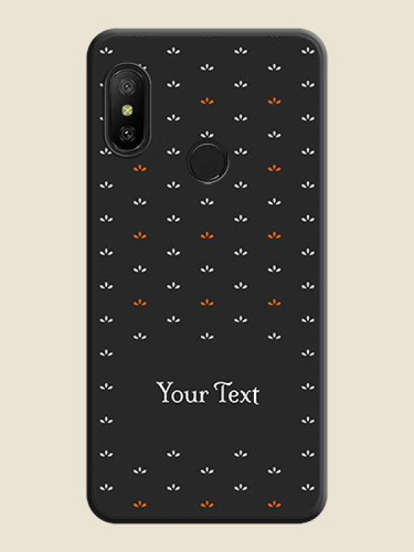 Custom Simple Pattern With Custom Text On Space Black Personalized Soft Matte Phone Covers -Xiaomi Redmi 6 Pro - alternate view
