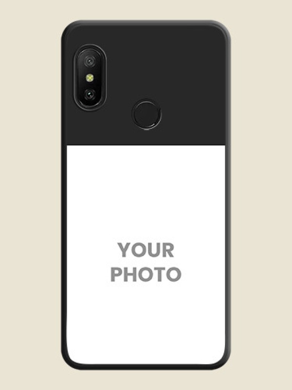 Custom Image Upload With Space Black Color On Custom Soft Matte Mobile Back Cover - Xiaomi Redmi 6 Pro - alternate view