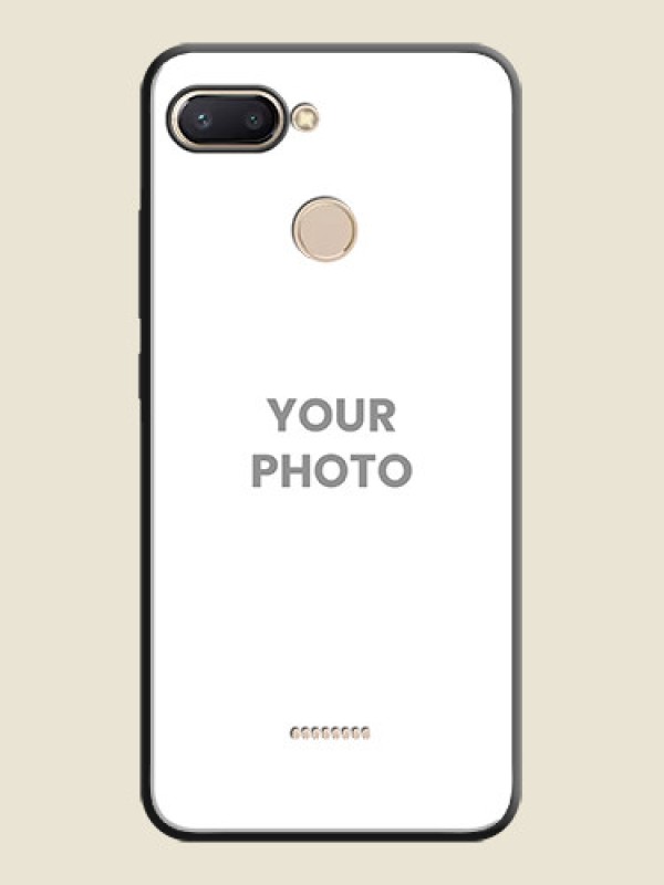 Custom Full Single Pic Upload On Space Black Personalized Soft Matte Phone Covers -Xiaomi Redmi 6 - alternate view