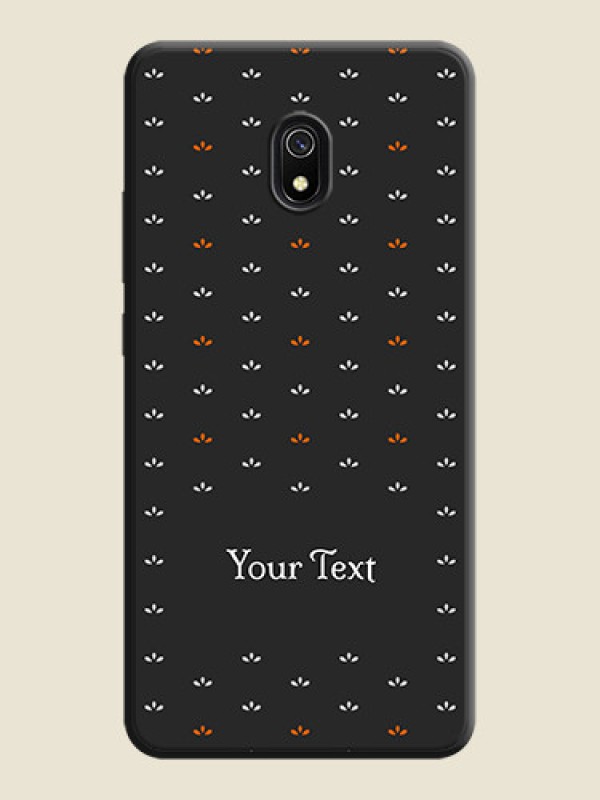 Custom Simple Pattern With Custom Text On Space Black Personalized Soft Matte Phone Covers -Xiaomi Redmi 8A - alternate view