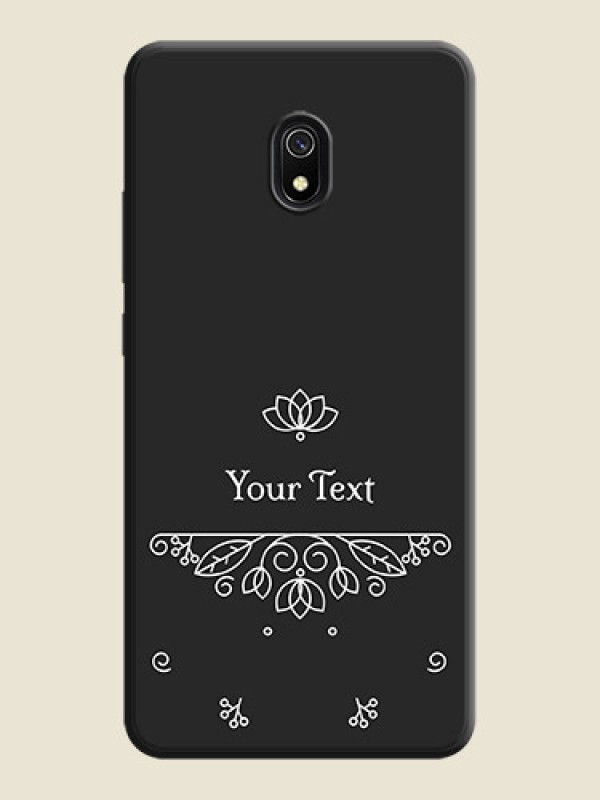 Custom Lotus Garden Custom Text On Space Black Personalized Soft Matte Phone Covers -Xiaomi Redmi 8A - alternate view