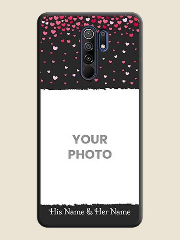 Custom Fall in Love with Your Partner  on Photo on Space Black Soft Matte Phone Cover - Redmi 9 Prime - alternate view