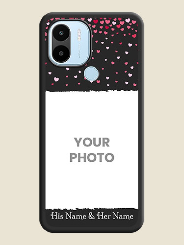 Custom Fall in Love with Your Partner  on Photo on Space Black Soft Matte Phone Cover - Xiaomi Redmi A1 Plus - alternate view
