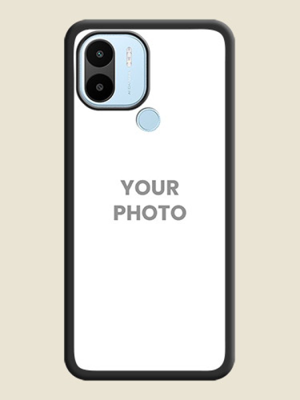 Custom Full Single Pic Upload On Space Black Personalized Soft Matte Phone Covers -Xiaomi Redmi A2 Plus - alternate view
