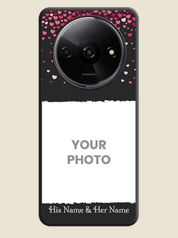 Custom Fall in Love with Your Partner - Photo on Space Black Soft Matte Phone Cover - Redmi A3 - alternate view