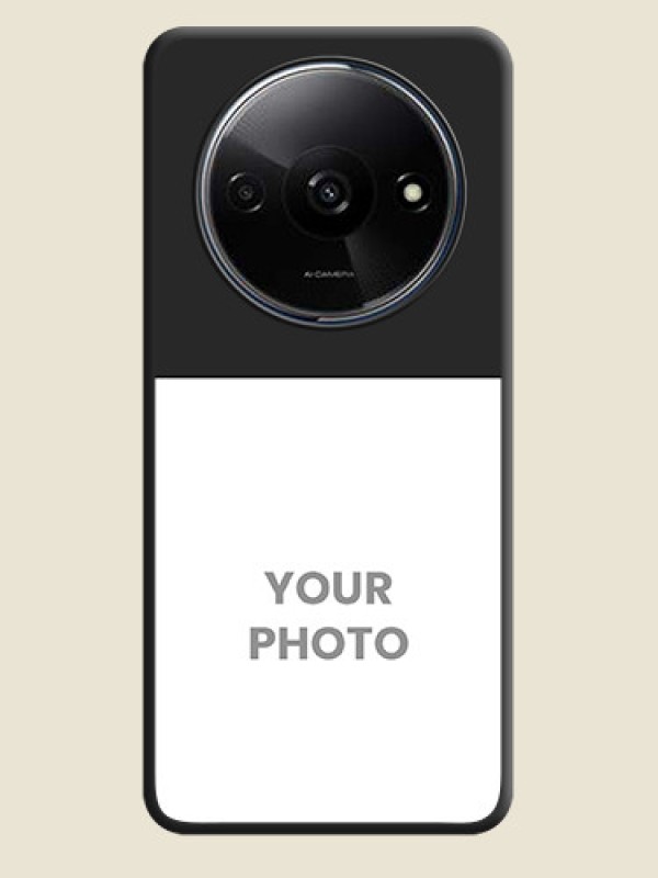 Custom Image Upload With Space Black Color On Custom Soft Matte Mobile Back Cover - Xiaomi Redmi A3 - alternate view