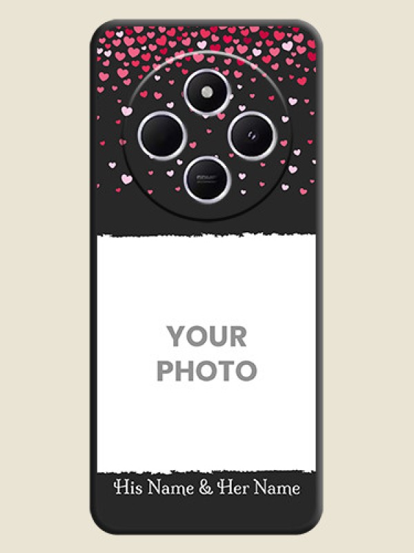 Custom Fall in Love with Your Partner on Photo On Space Black Custom Soft Matte Mobile Back Cover - Xiaomi Redmi A4 5G - alternate view