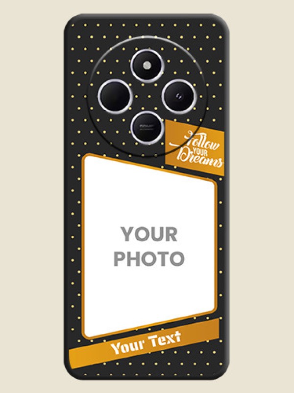 Custom Follow Your Dreams with White Dots On Space Black Custom Soft Matte Mobile Back Cover - Xiaomi Redmi A4 5G - alternate view