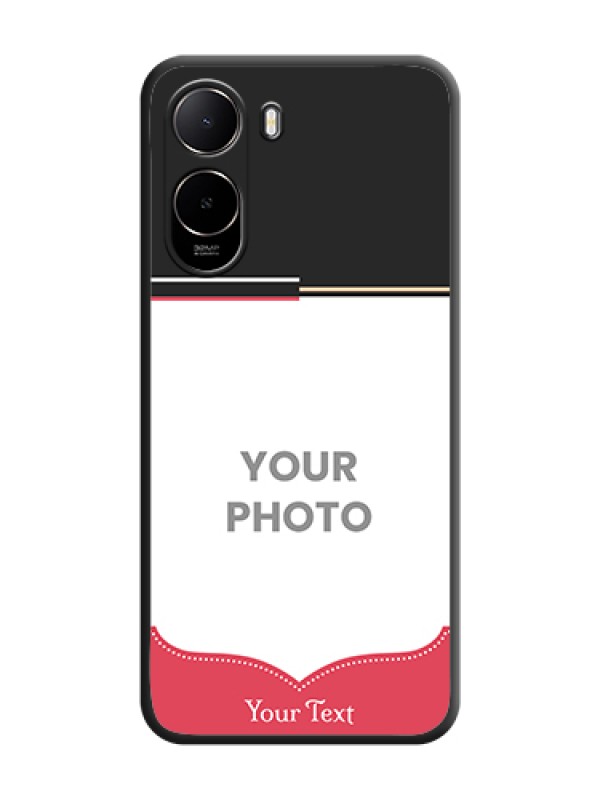 Custom Classic Plain Design with Name On Space Black Custom Soft Matte Mobile Back Cover - Xiaomi Redmi A7 Pro 5G - alternate view