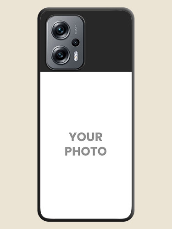 Custom Image Upload With Space Black Color On Custom Soft Matte Mobile Back Cover - Xiaomi Redmi K50I 5G - alternate view